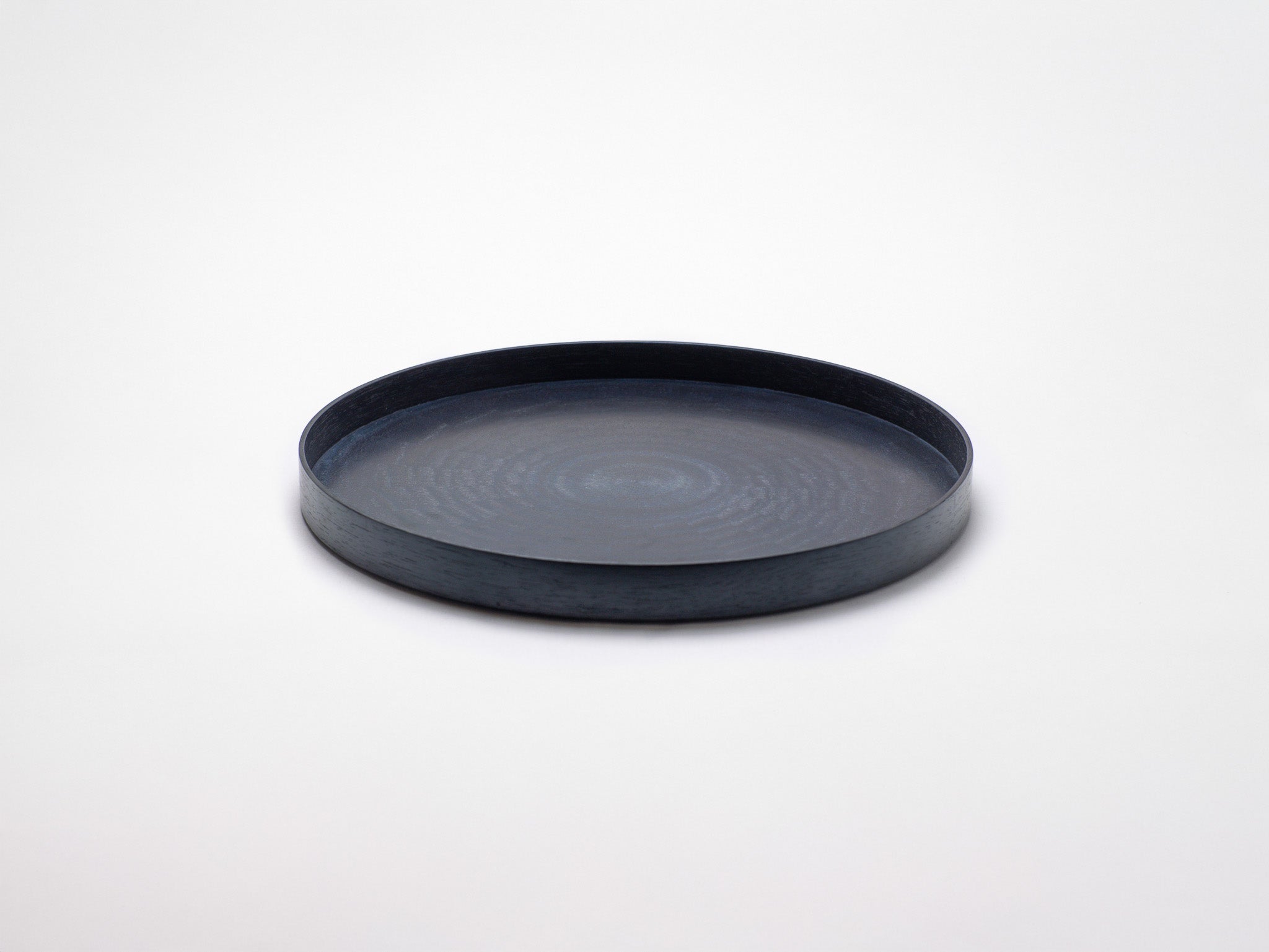 手作り藍染木製丸トレイ | 森工芸 – MORIKOUGEI ONLINE STORE