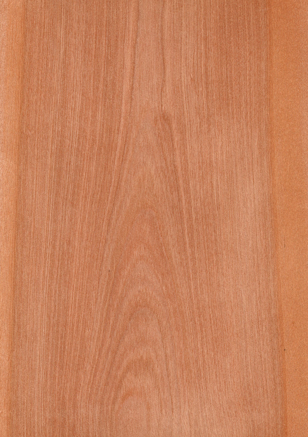 天然木ツキ板シート　カバ　赤色系　A4 210mm×297mm