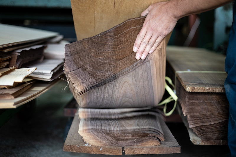 天然木ツキ板化粧合板 – 900×1800mm / 2.5mmラワン合板基材