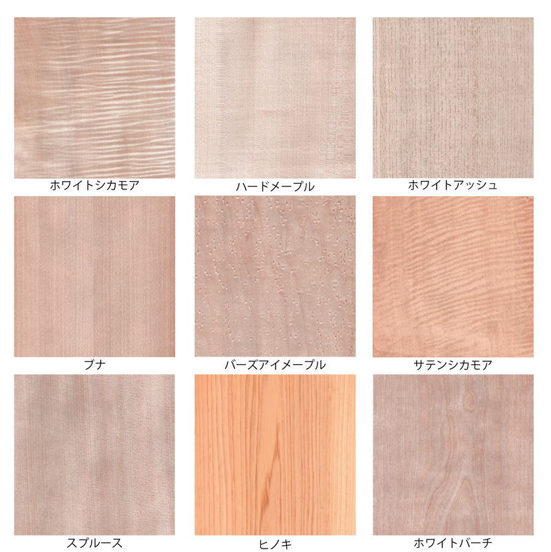 天然木ツキ板化粧合板 – 900×1800mm / 2.5mmラワン合板基材