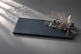 TSUKI-JIRI WOOD PLATE　TW-2661　メープル藍染フラット
