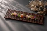 TSUKI-JIRI WOOD PLATE　TW-2653　ローズウッド木彫