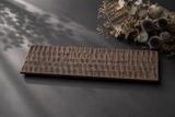 TSUKI-JIRI WOOD PLATE　TW-2652　ウォールナット木彫