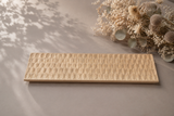 TSUKI-JIRI WOOD PLATE　TW-2659　カバ白太木彫