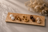 TSUKI-JIRI WOOD PLATE　TW-2658　カバ木彫