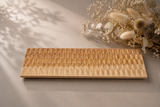 TSUKI-JIRI WOOD PLATE　TW-2658　カバ木彫