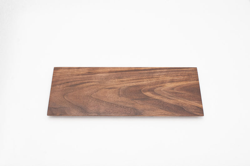 木製プレート TSUKI-JIRI WOOD PLATE｜限定樹種 フラット S 12×120×300mm
