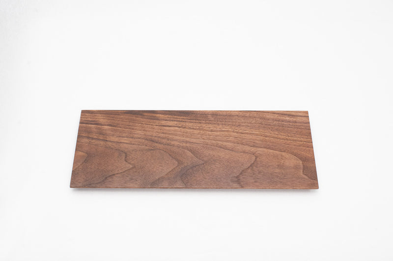 木製プレート TSUKI-JIRI WOOD PLATE｜限定樹種 フラット S 12×120×300mm