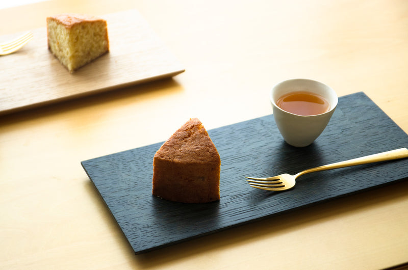 木製プレート TSUKI-JIRI WOOD PLATE｜限定樹種 フラット M 12×150×320mm