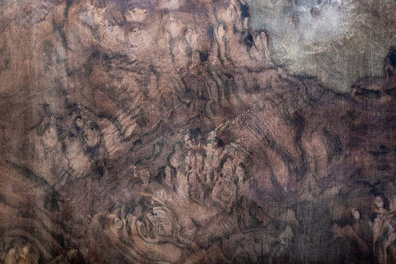 天然木ツキ板シート 　クラロウォールナット　個別サイズ1240mm×340mm