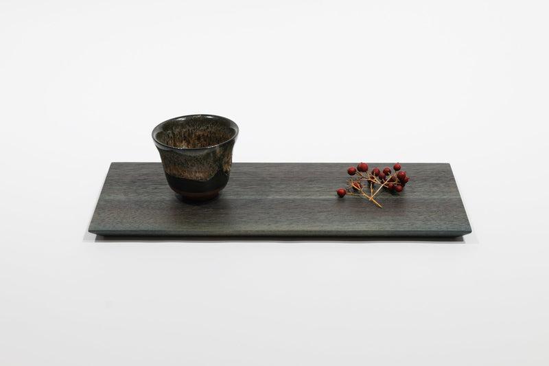 木製プレート TSUKI-JIRI WOOD PLATE｜限定樹種 フラット S 12×120×300mm