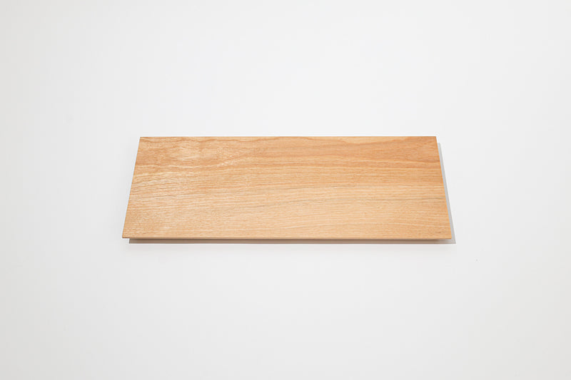 木製プレート TSUKI-JIRI WOOD PLATE｜限定樹種 フラット S 12×120×300mm