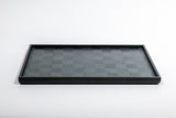 Rectangle Marquetry Tray – KŌSHI　Japanese Cedar, Indigo Dye＿2621