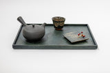 Rectangle Marquetry Tray – AMU Japanese oak　 Indigo Dye＿2641 - MORIKOUGEI ONLINE STORE