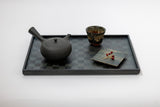 Rectangle Marquetry Tray – KŌSHI　Japanese Cedar, Indigo Dye＿2640 - MORIKOUGEI ONLINE STORE