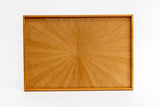 Rectangle Rays Tray American Black Cherry_2624 - MORIKOUGEI ONLINE STORE