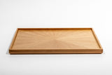 Rectangle Rays Tray American Black Cherry_2624 - MORIKOUGEI ONLINE STORE