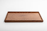 Rectangle Rays Tray Bubinga_2634 - MORIKOUGEI ONLINE STORE