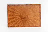 Rectangle Rays Tray Bubinga_2634 - MORIKOUGEI ONLINE STORE