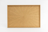 Rectangle Rays Tray Japanese oak_2639 - MORIKOUGEI ONLINE STORE