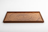 Rectangle Rays Tray mahogany Burl_2625 - MORIKOUGEI ONLINE STORE
