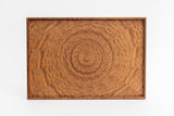 Rectangle Rays Tray mahogany Burl_2625 - MORIKOUGEI ONLINE STORE