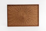 Rectangle Rays Tray Sapele Mahogany_2627 - MORIKOUGEI ONLINE STORE