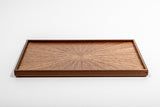 Rectangle Rays Tray Sapele Mahogany_2627 - MORIKOUGEI ONLINE STORE