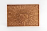 Rectangle Rays Tray Sapele Mahogany Flat grain_2626 - MORIKOUGEI ONLINE STORE
