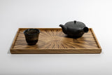 Rectangle Rays Tray Zebrawood_2637 - MORIKOUGEI ONLINE STORE