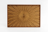 Rectangle Rays Tray Zebrawood_2638 - MORIKOUGEI ONLINE STORE