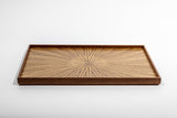 Rectangle Rays Tray Zebrawood_2638 - MORIKOUGEI ONLINE STORE