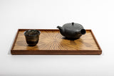 Rectangle Rays Tray Zebrawood_2638 - MORIKOUGEI ONLINE STORE