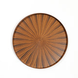 Round Rays Tray S 一点物＿009 パープルウッド - MORIKOUGEI ONLINE STORE