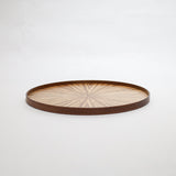 Round Rays Tray S 一点物＿010 ゼブラウッド - MORIKOUGEI ONLINE STORE