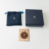 幾何学模様の木のイヤリング　S - CA - MORIKOUGEI ONLINE STORE