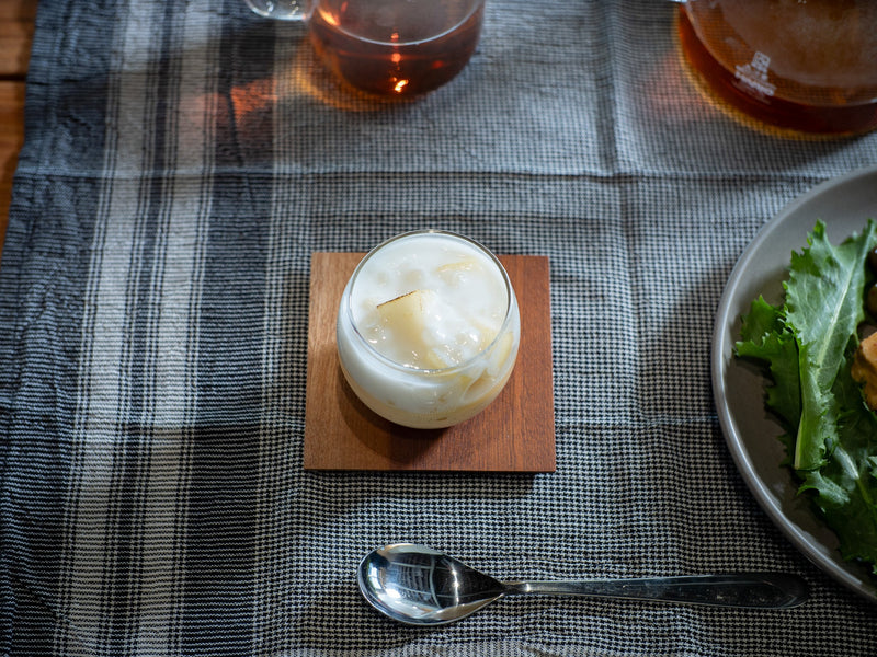 木製小皿 TSUKI-JIRI Petite Plate｜12×100×100mm・一点物のウッド