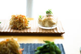 TSUKI - JIRI WOOD PLATE　oak - ridged　ツキジリウッドプレート＿オーク木彫 - MORIKOUGEI ONLINE STORE