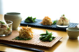 TSUKI - JIRI WOOD PLATE　oak - ridged　ツキジリウッドプレート＿オーク木彫 - MORIKOUGEI ONLINE STORE