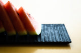 TSUKI - JIRI WOOD PLATE　ridged - indigo dyed　ツキジリウッドプレート　木彫＿藍染 - MORIKOUGEI ONLINE STORE