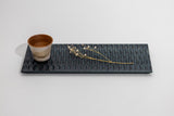 TSUKI - JIRI WOOD PLATE　TW - 2654　リンパ藍染木彫 - MORIKOUGEI ONLINE STORE