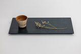 TSUKI - JIRI WOOD PLATE　TW - 2661　メープル藍染フラット - MORIKOUGEI ONLINE STORE