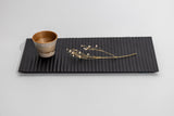 TSUKI - JIRI WOOD PLATE　TW - 2662　ウォールナット藍染木彫 - MORIKOUGEI ONLINE STORE