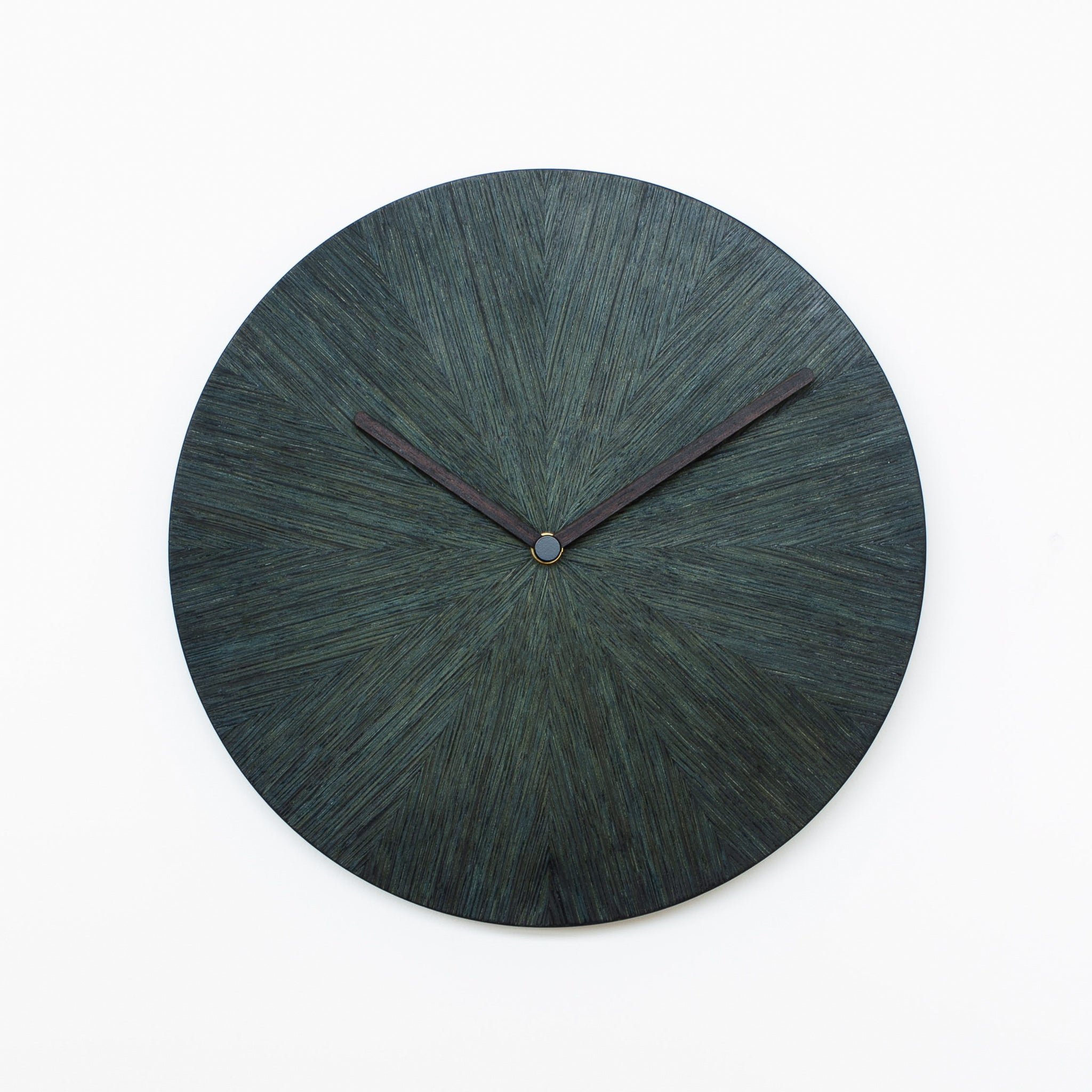 Wooden wall clock dyed with natural indigo from Tokushima | MORI KOUGEI ...
