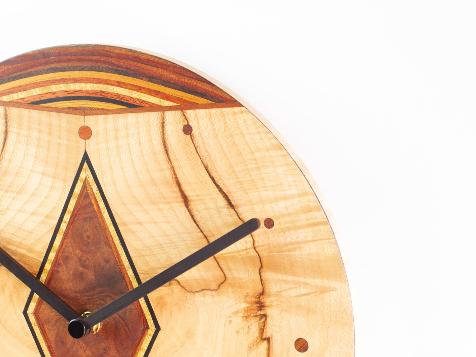 CLOCK Kenichi Mori wood inlay work CLK-03 | 木象嵌の一点物限定