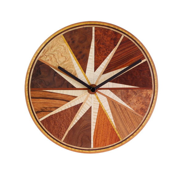 CLOCK Kenichi Mori wood inlay work CLK-05 | 木象嵌の一点物限定