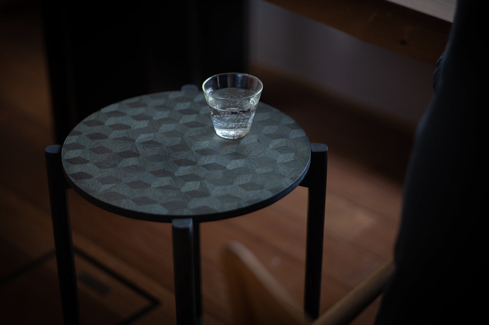 藍染 木象嵌サイドテーブル モダンな木製スタンド | 森工芸