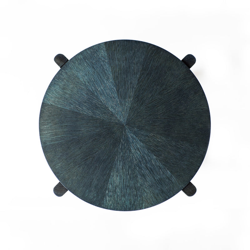 STAND Rays Japanese Oak（Indigo Dyed）／藍染　光線貼り　サイドテーブル　MORI KOUGEI - MORIKOUGEI ONLINE STORE