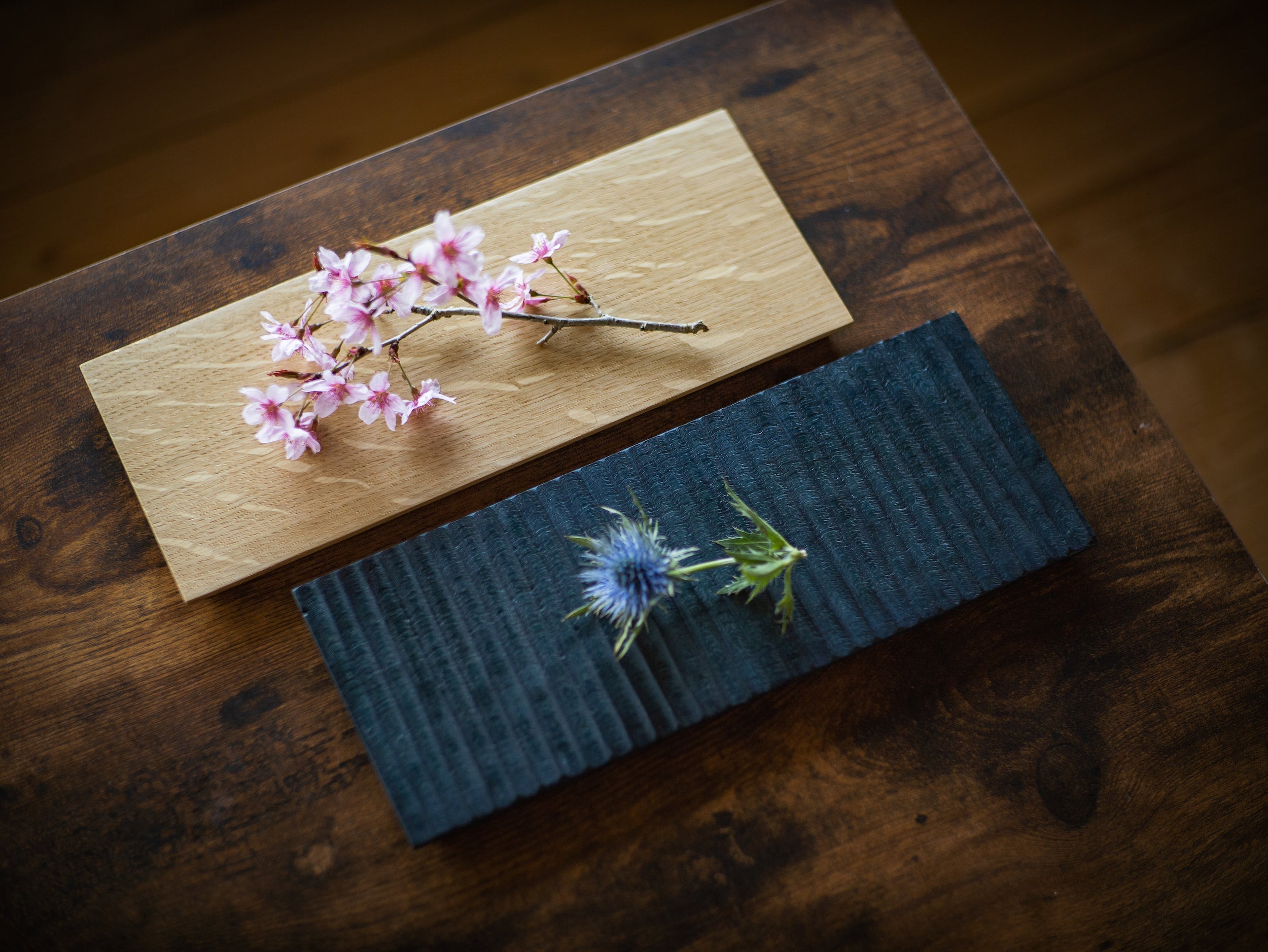 TSUKI-JIRI WOOD PLATE oak-Flat ツキジリウッドプレート オーク＿フラット - MORIKOUGEI ONLINE STORE