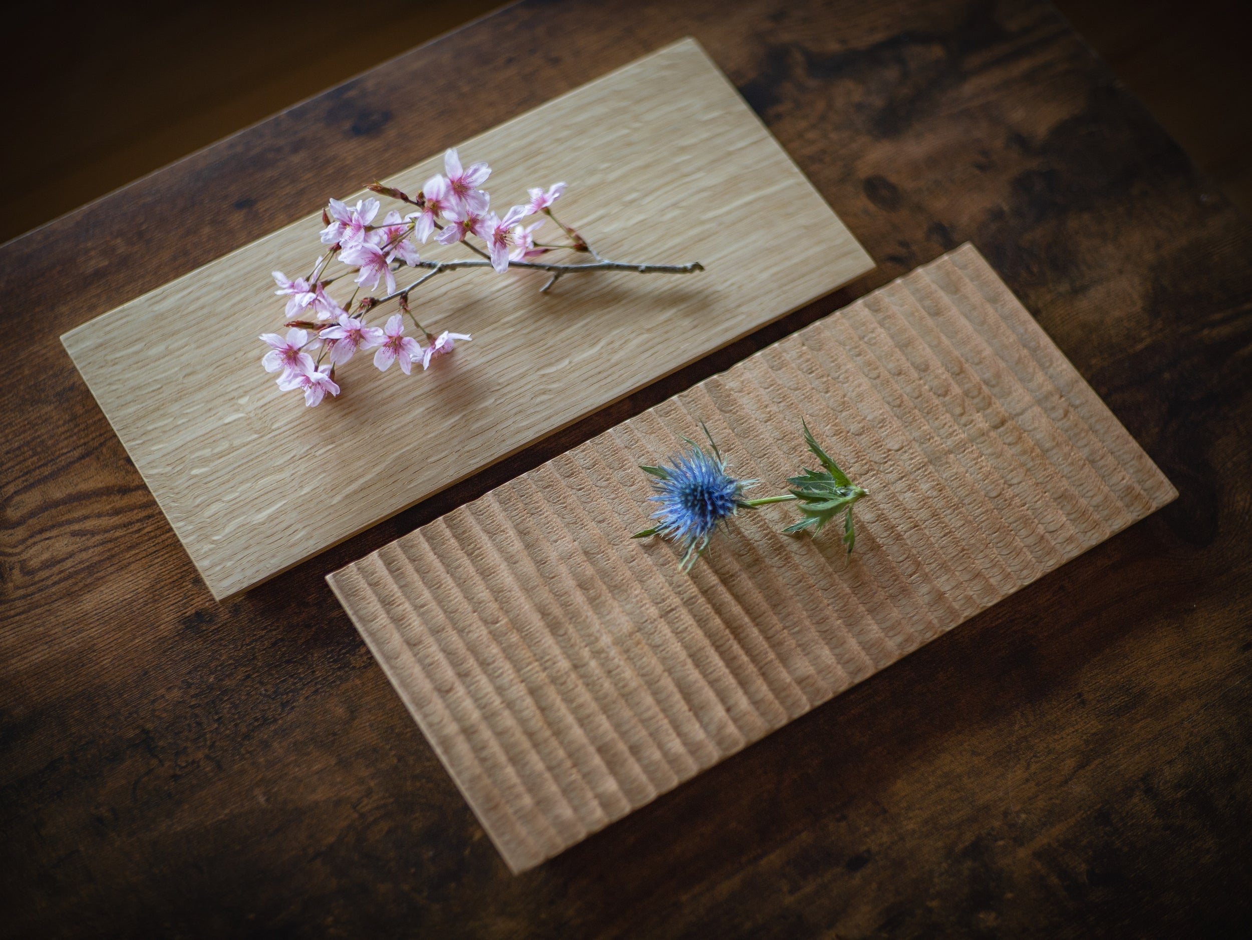 TSUKI-JIRI WOOD PLATE oak-Flat ツキジリウッドプレート オーク＿フラット - MORIKOUGEI ONLINE STORE